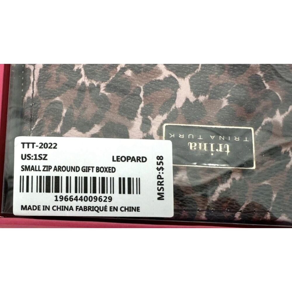 Trina Turk Small Leopard Zip Around Wallet NWT *** - Picture 7 of 8